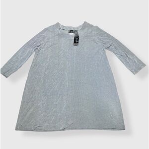 Slinky Brand sliver sparkly dress